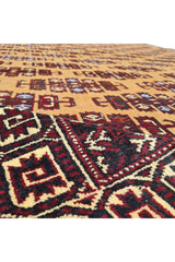 VINTAGE TURKMEN SARA RUG 12.2 x 8.3 Ft