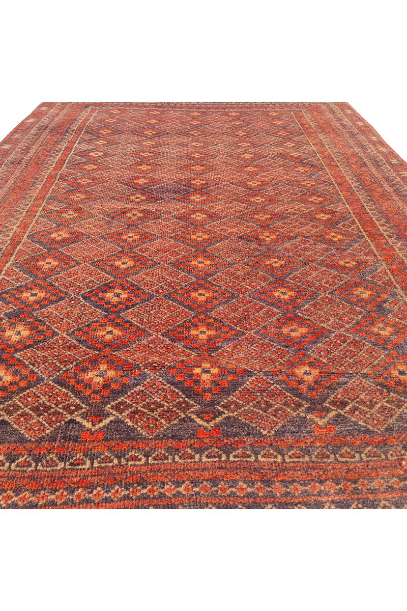 VINTAGE MASHWANI RUG 4.3 x 3.1 FT