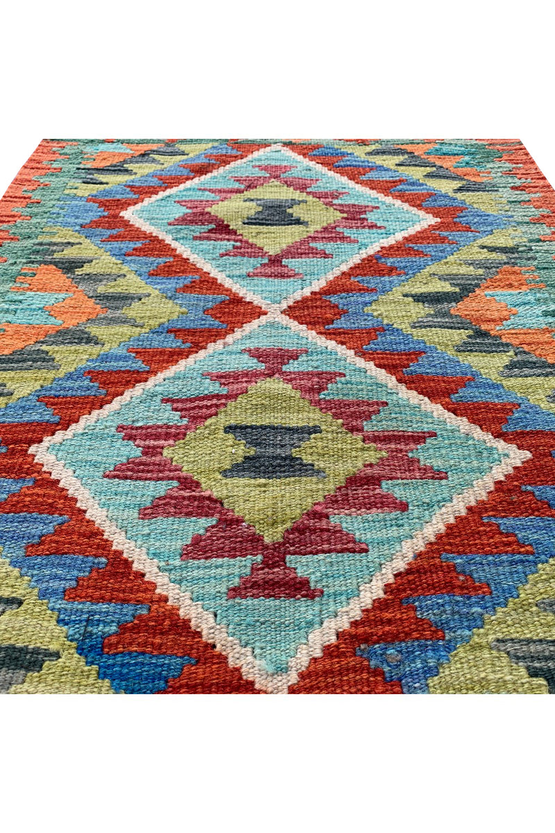 MODERN CHOBI KILIM 2.9 x 2.1 Ft