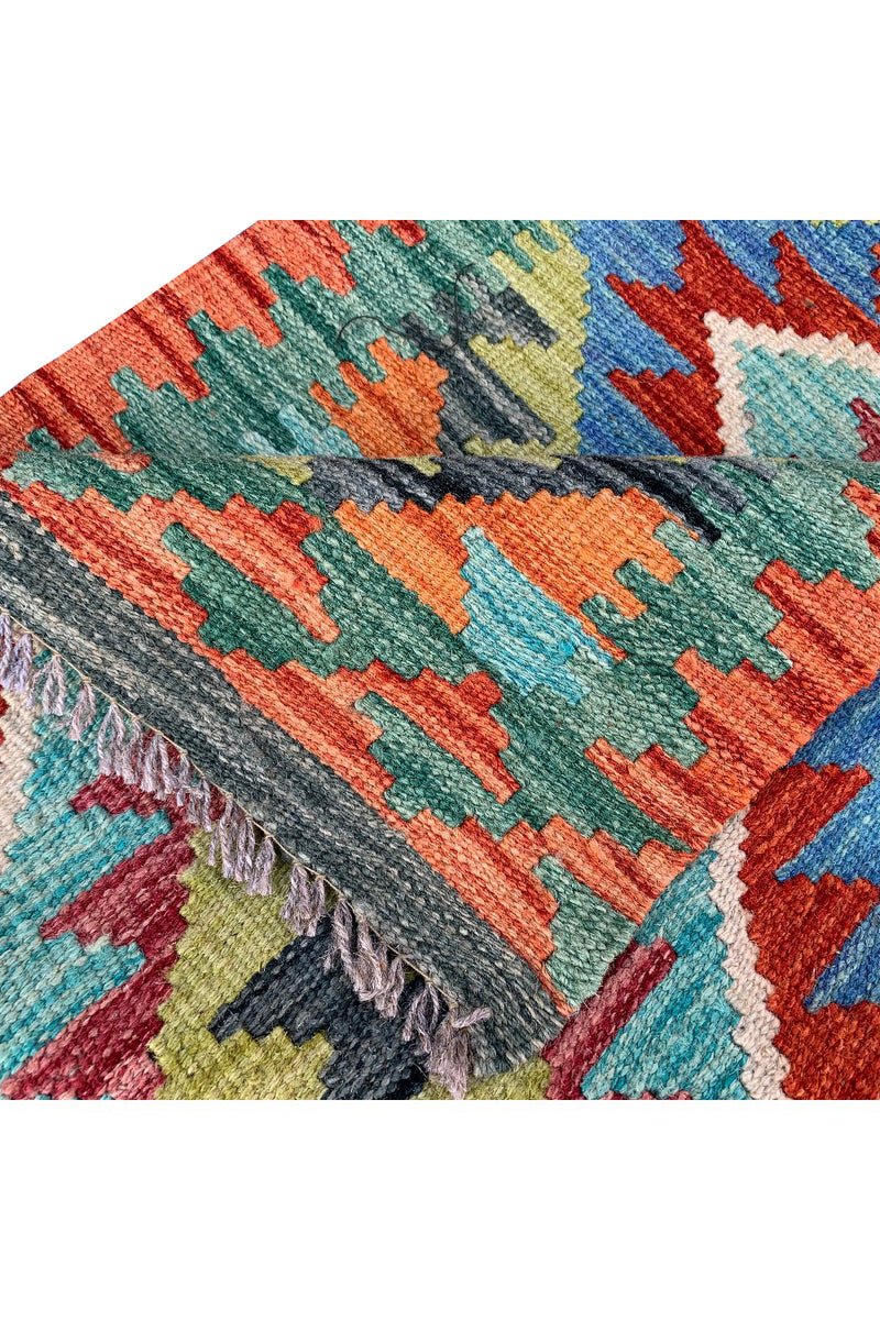 MODERN CHOBI KILIM 2.9 x 2.1 Ft