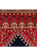 AUTHENTIC HAND KNOTTED VINTAGE PAKISTANI BOKHARA JHALDAR WOOL AREA RUG 6.2 X 4.2 FT (579 GER)