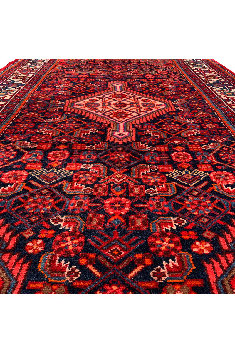 AUTHENTIC HAND KNOTTED VINTAGE HAMIDOUN WOOL AREA RUG 7.0 X 4.8 FT (476 GER)