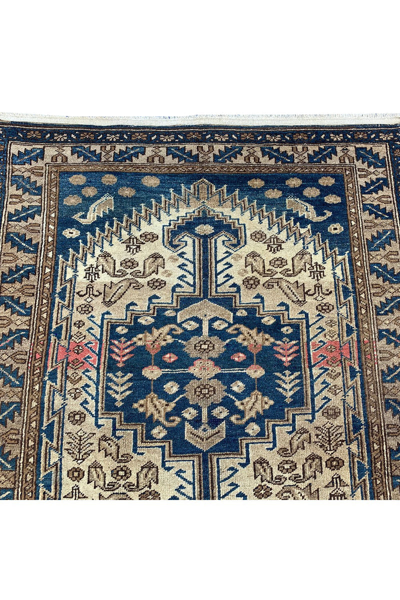 AUTHENTIC HAND KNOTTED VINTAGE HAMIDOUN WOOL AREA RUG 6.4 X 3.11 FT (477 GER)