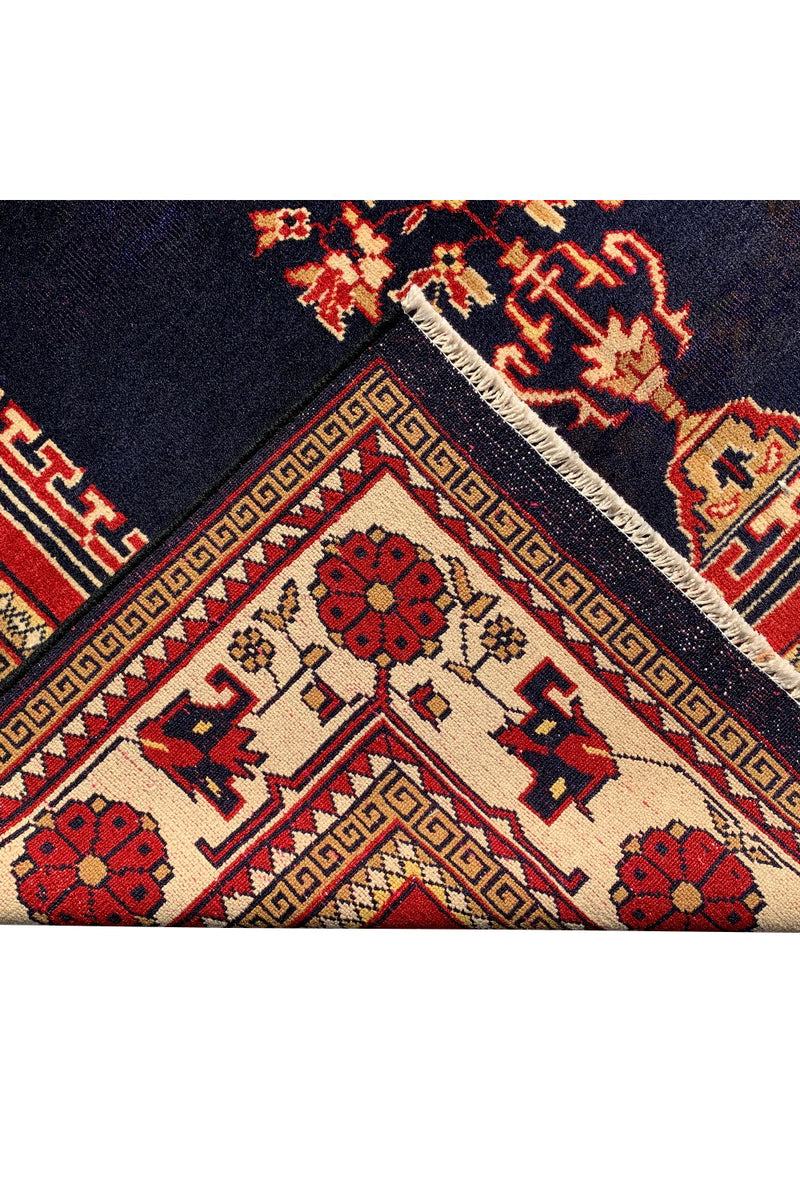 AUTHENTIC HAND KNOTTED VINTAGE PAKISTANI BOKHARA JHALDAR WOOL AREA RUG 6.2 X 4.2 FT (579 GER)