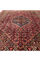 AUTHENTIC HAND KNOTTED VINTAGE BIJOUR WOOL AREA RUG 8.0 X 6.3 FT (451 GER)