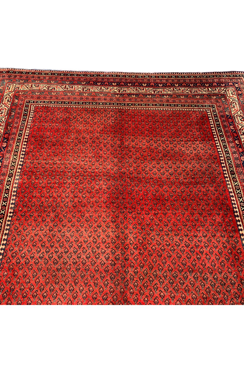 AUTHENTIC HAND KNOTTED BADAM GUL WOOL AREA RUG 13.0 X 8.7 FT (1298 GER)