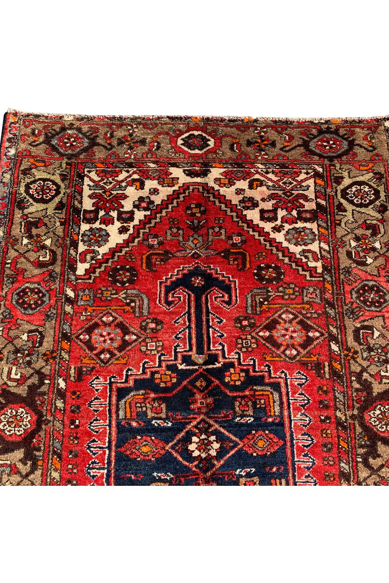 AUTHENTIC HAND KNOTTED VINTAGE HAMIDOUN WOOL AREA RUG 6.6 X 4.4 FT (479 GER)