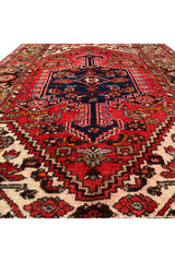 AUTHENTIC HAND KNOTTED VINTAGE HAMIDOUN WOOL AREA RUG 6.6 X 4.4 FT (479 GER)