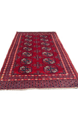 VINTAGE BOKHARA JHALDAR 3.10 x 2.7 Ft