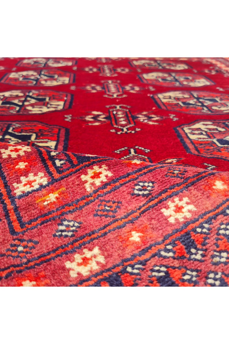 VINTAGE BOKHARA JHALDAR 3.10 x 2.7 Ft