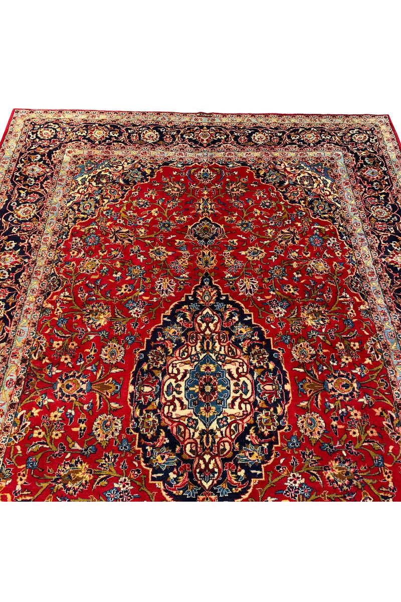 AUTHENTIC HAND KNOTTED QASHOUN WOOL AREA RUG 11.7 X 7.10 FT (1300 GER)