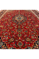 AUTHENTIC HAND KNOTTED QASHOUN WOOL AREA RUG 11.7 X 7.10 FT (1300 GER)