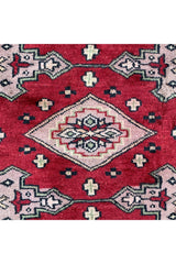 AUTHENTIC HAND KNOTTED VINTAGE PAKISTANI BOKHARA JHALDAR WOOL AREA RUG 10.8 X 8.2 FT (1301 GER)