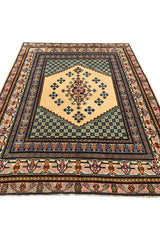 AUTHENTIC HAND KNOTTED VINTAGE MOROCCO WOOL AREA RUG 10.10 X 8.1 FT (456 GER)