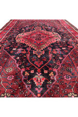 AUTHENTIC HAND KNOTTED VINTAGE HAMIDOUN WOOL AREA RUG 7.6 X 4.5 FT (482 GER)