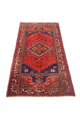 AUTHENTIC HAND KNOTTED VINTAGE TURKISH WOOL AREA RUG 5.9 X 3.2 FT (599 GER)