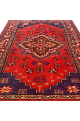 AUTHENTIC HAND KNOTTED VINTAGE TURKISH WOOL AREA RUG 5.9 X 3.2 FT (599 GER)