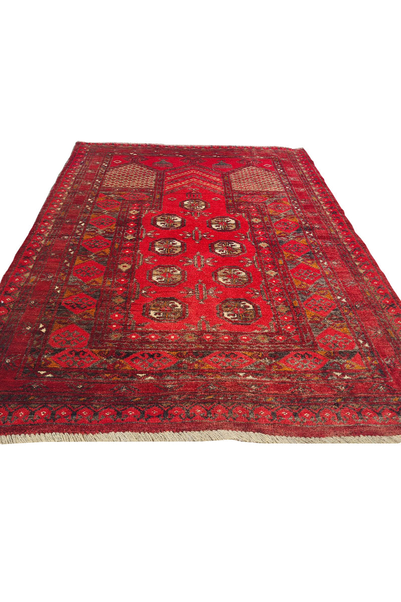 VINTAGE DOWLATABAD RUG 3.8 x 2.7 FT