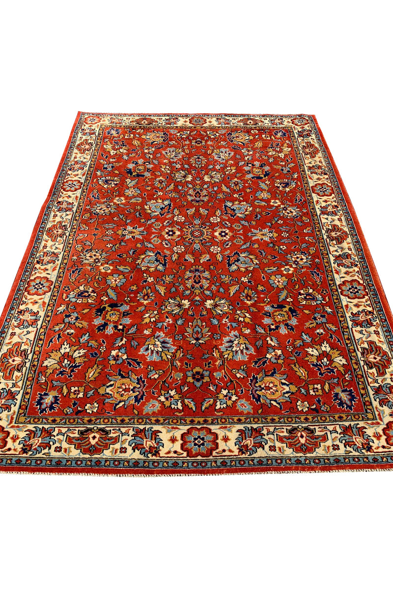 AUTHENTIC HAND KNOTTED TABREEZ WOOL AREA RUG 9.8 X 6.9 FT (458 GER)