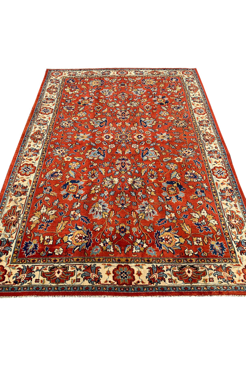 AUTHENTIC HAND KNOTTED TABREEZ WOOL AREA RUG 9.8 X 6.9 FT (458 GER)