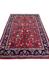 AUTHENTIC HAND KNOTTED INDO WOOL AREA RUG 6.0 X 4.0 FT (485 GER)