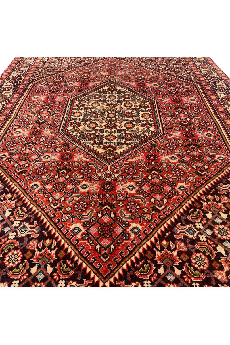 AUTHENTIC HAND KNOTTED VINTAGE BIJOUR WOOL AREA RUG 5.2 X 3.6 FT (601 GER)