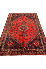 AUTHENTIC HAND KNOTTED ANTIQUE SHRZ WOOL AREA RUG 9.6 X 6.6 FT (460 GER)