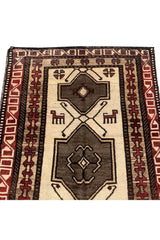 AUTHENTIC HAND KNOTTED VINTAGE SHRZ PICTORIAL WOOL AREA RUG 6.5 X 3.7 FT (603 GER)