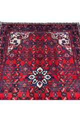 AUTHENTIC HAND KNOTTED VINTAGE HAMDIDOUN WOOL AREA RUG 6.5 X 4.9 FT (487 GER)