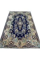 AUTHENTIC HAND KNOTTED VINTAGE QIRMOUN WOOL AREA RUG 7.4 X 4.4 FT (465 GER)