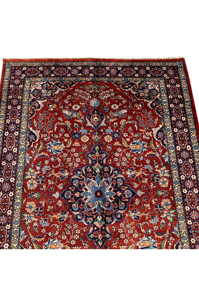 AUTHENTIC HAND KNOTTED VINTAGE QIRMOUN WOOL AREA RUG 6.0 X 4.3 FT (577 GER)