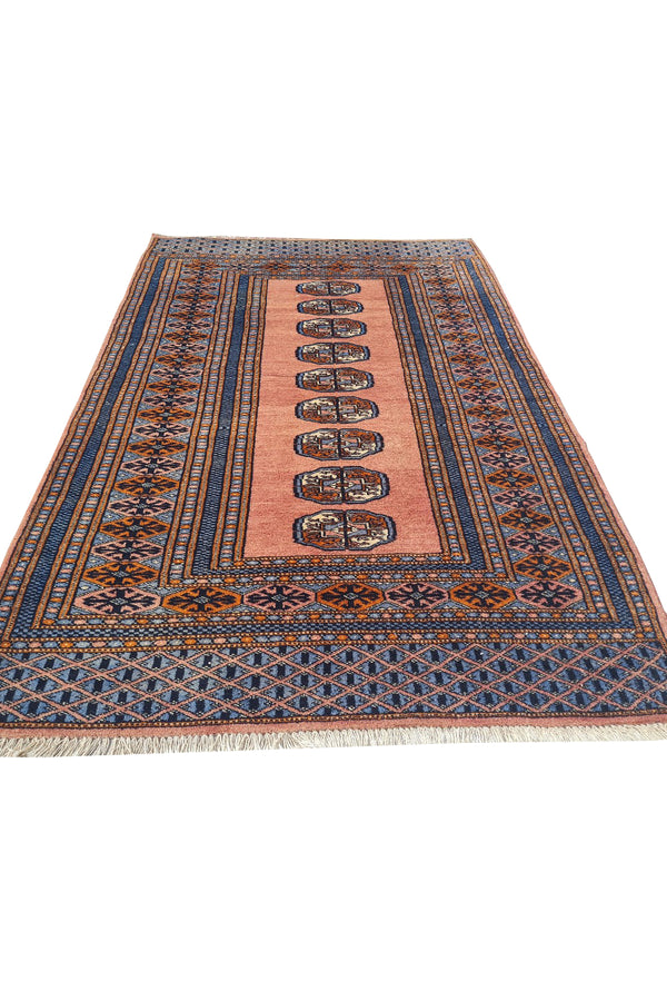 VINTAGE BOKHARA JHALDAR 4.3 x 2.7 Ft