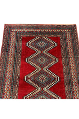 AUTHENTIC HAND KNOTTED VINTAGE PAKISTANI BOKHARA JHALDAR WOOL AREA RUG 6.1 X 4.3 FT (607 GER)