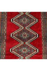 AUTHENTIC HAND KNOTTED VINTAGE PAKISTANI BOKHARA JHALDAR WOOL AREA RUG 6.1 X 4.3 FT (607 GER)