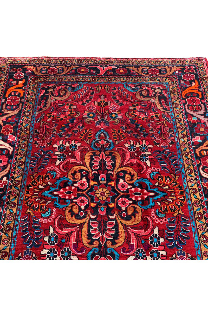 AUTHENTIC HAND KNOTTED VINTAGE HAMIDOUN WOOL AREA RUG 7.6 X 5.8 FT (490 GER)