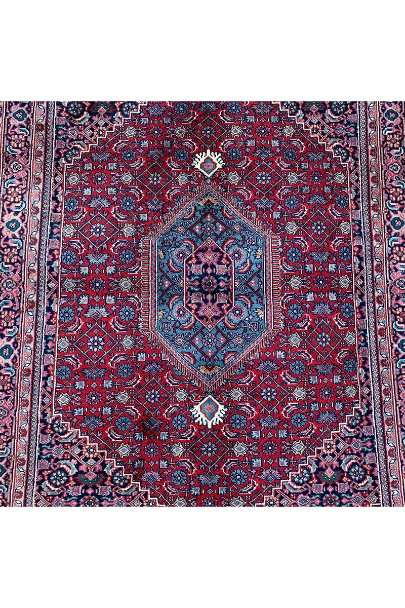 AUTHENTIC HAND KNOTTED VINTAGE BIJOUR WOOL AREA RUG 5.1O X 4.2 FT (494 GER)