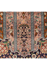 AUTHENTIC HAND KNOTTED VINTAGE TABREEZ PICTORIAL WOOL AREA RUG 5.4 X 3.2 FT (610 GER)