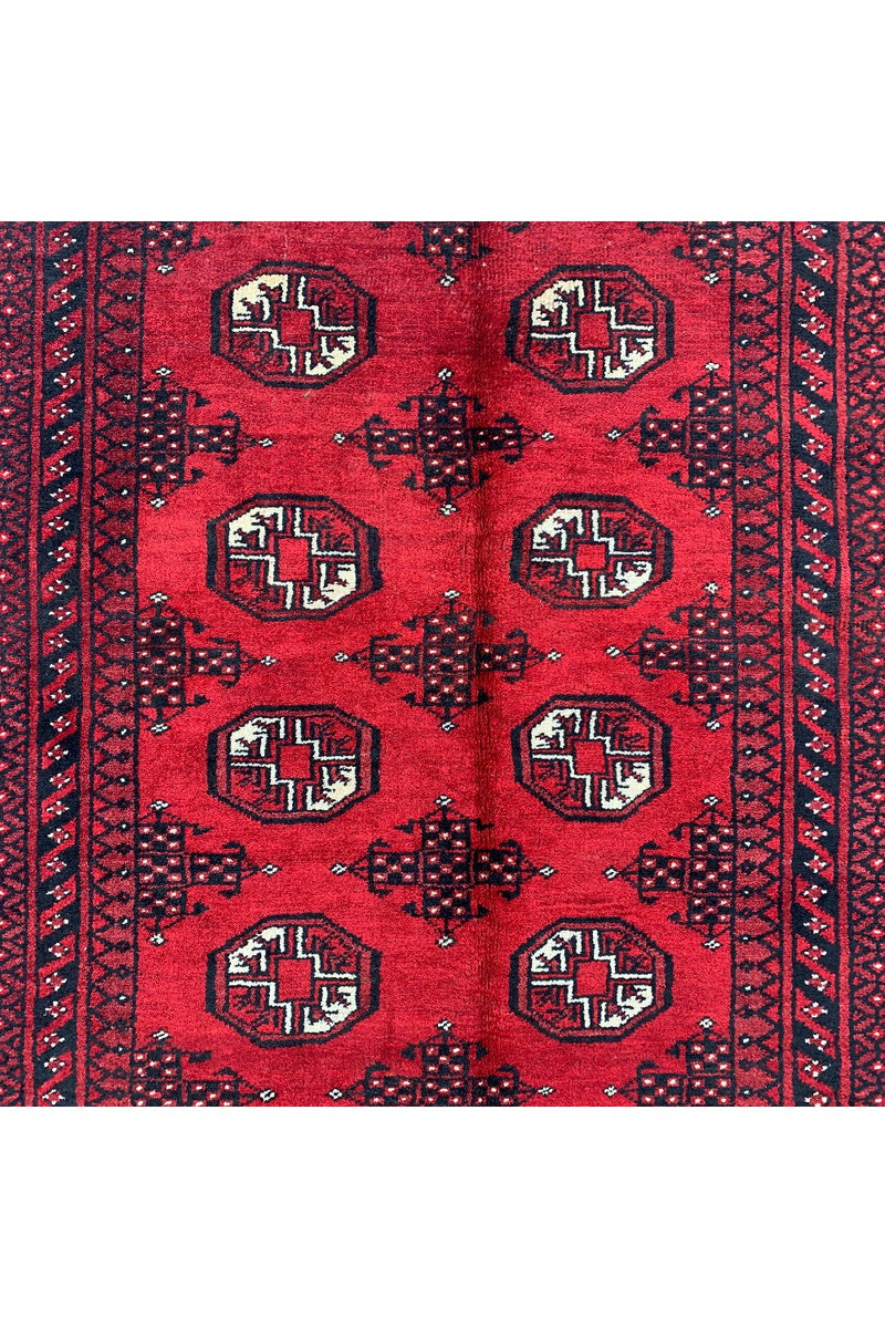 AUTHENTIC HAND KNOTTED VINTAGE HAMIDOUN WOOL AREA RUG 6.1 X 4.6 FT (498 GER)