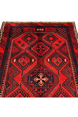 AUTHENTIC HAND KNOTTED VINTAGE ZAIDAN BALOUCH WOOL AREA RUG 8.5 X 5.5 FT (1287 GER)