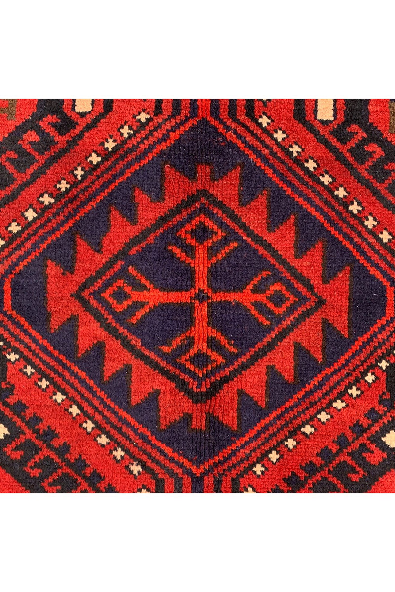 AUTHENTIC HAND KNOTTED VINTAGE ZAIDAN BALOUCH WOOL AREA RUG 8.5 X 5.5 FT (1287 GER)