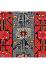 AUTHENTIC HAND KNOTTED VINTAGE AFGHAN BALOUCHI WOOL AREA RUG 6.0 X 4.1 FT (507 GER)