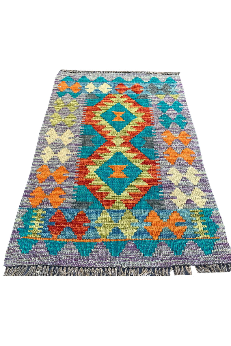 MODERN CHOBI KILIM 2.10 X 1.10 FT