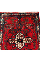 AUTHENTIC HAND KNOTTED VINTAGE HAMIDOUN WOOL AREA RUG 4.8 X 3.4 FT (583 GER)