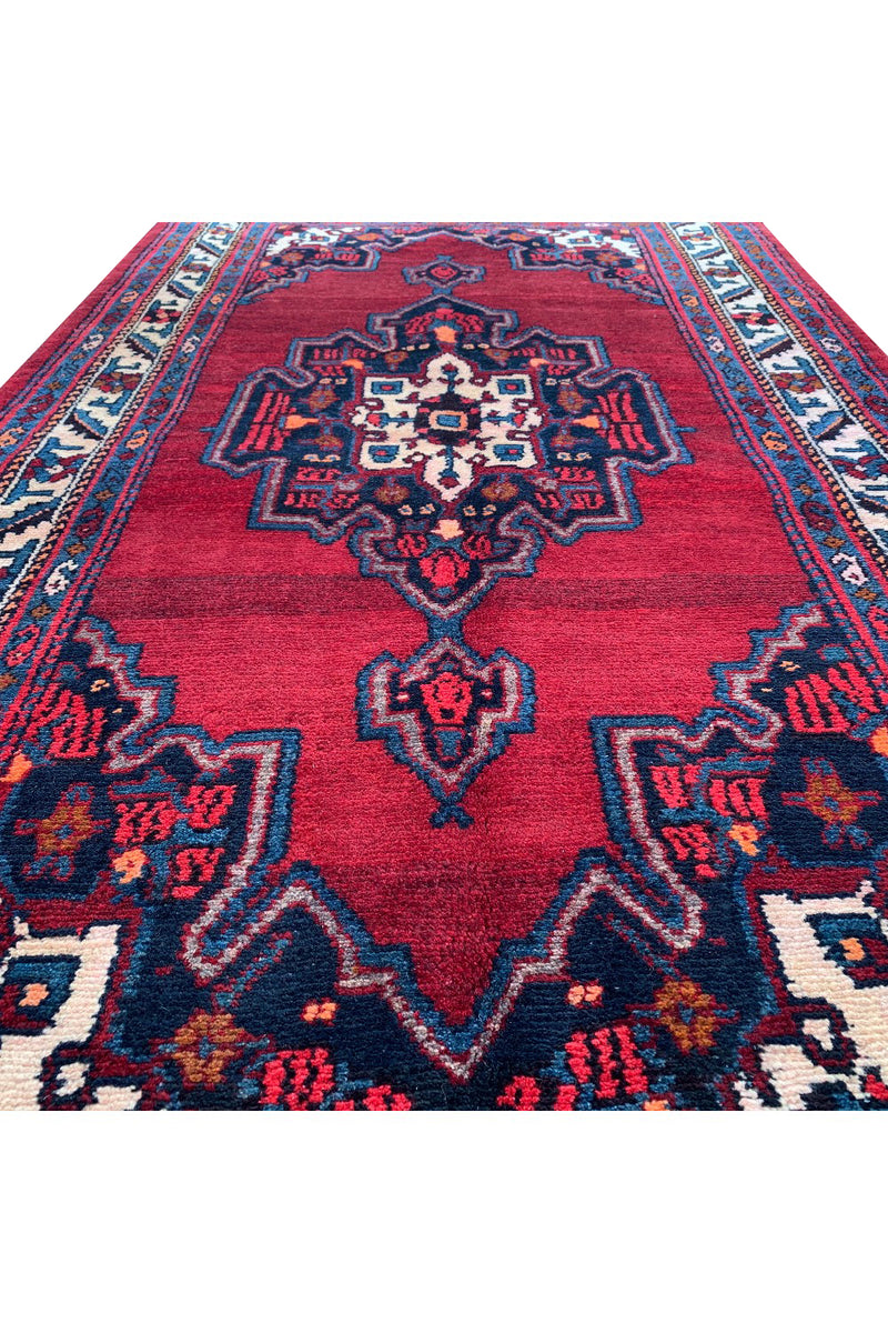 AUTHENTIC HAND KNOTTED HAMIDOUN WOOL AREA RUG 6.9 X 3.7 FT (508 GER)