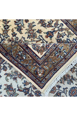 AUTHENTIC HAND KNOTTED VINTAGE BADAM GUL WOOL AREA RUG 5.9 X 4.0 FT (510 GER)