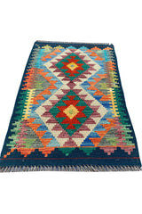 MODERN CHOBI KILIM 2.9 X 1.10 FT