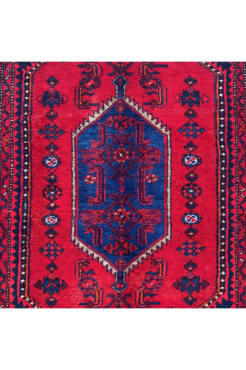 AUTHENTIC HAND KNOTTED VINTAGE HAMIDOUN WOOL AREA RUG 6.9 X 4.4 FT (513 GER)