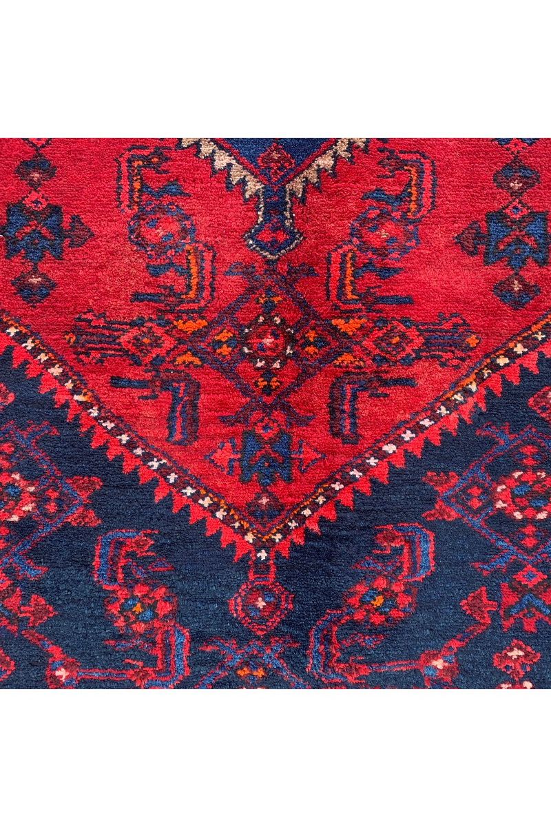 AUTHENTIC HAND KNOTTED VINTAGE HAMIDOUN WOOL AREA RUG 6.9 X 4.4 FT (513 GER)