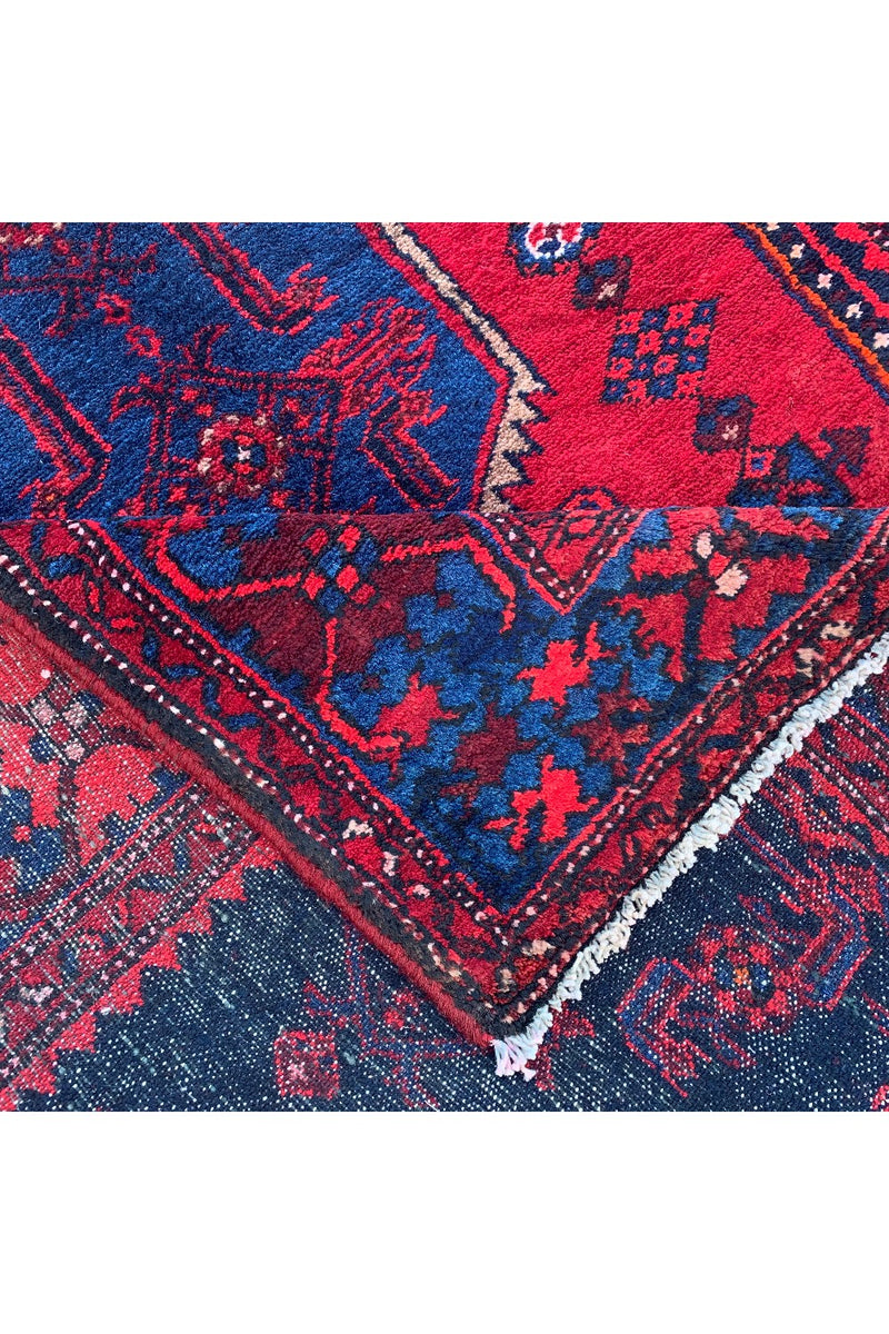 AUTHENTIC HAND KNOTTED VINTAGE HAMIDOUN WOOL AREA RUG 6.9 X 4.4 FT (513 GER)