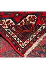 AUTHENTIC HAND KNOTTED VINTAGE HAMIDOUN WOOL AREA RUG 4.8 X 3.4 FT (583 GER)